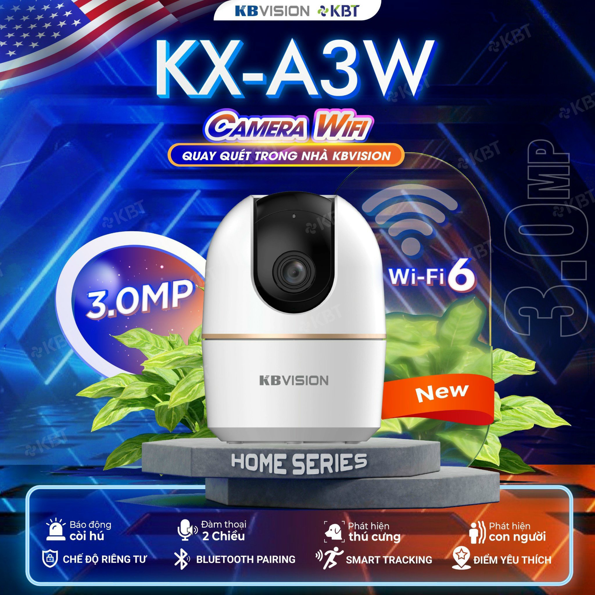 Bán camera wifi KBVISION KX-A3W