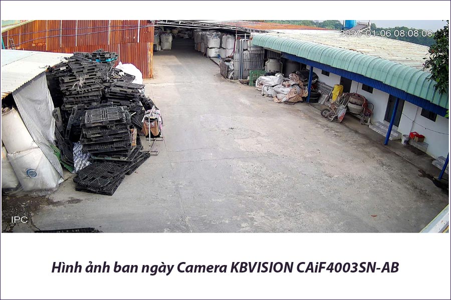 hình ảnh ban ngày Camera KBVISION CAiF4003SN-AB