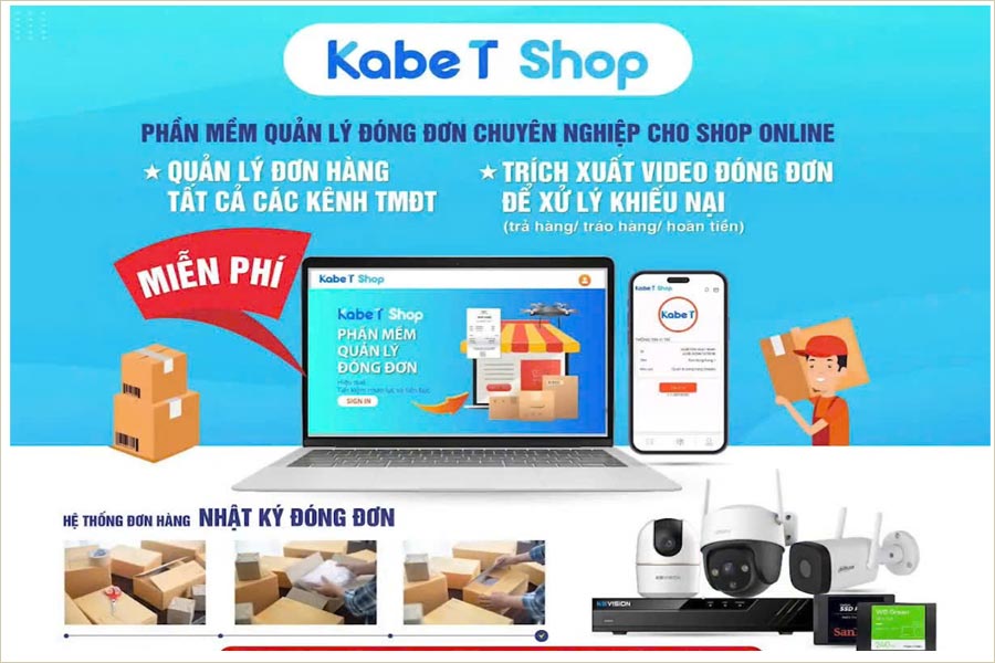 PHẦN MỀM QUẢN LÝ ĐÓNG HÀNG Kabe T Shop